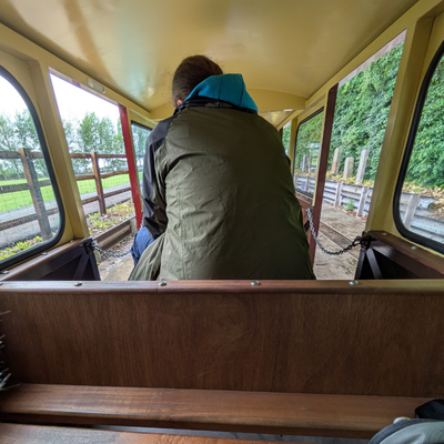 Inside mease Valley Railway Carriage