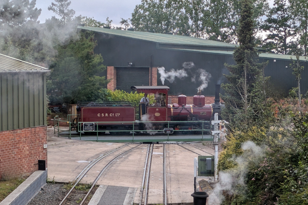 Train On Turntable At Statfold Junction